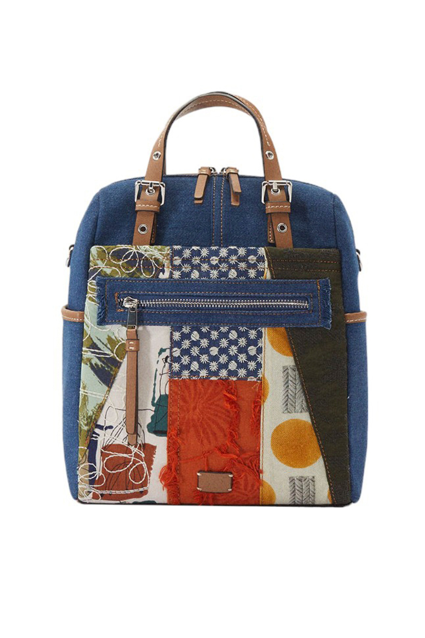 Рюкзак с принтом|Основной цвет:Синий|Артикул:219572 | Фото 1