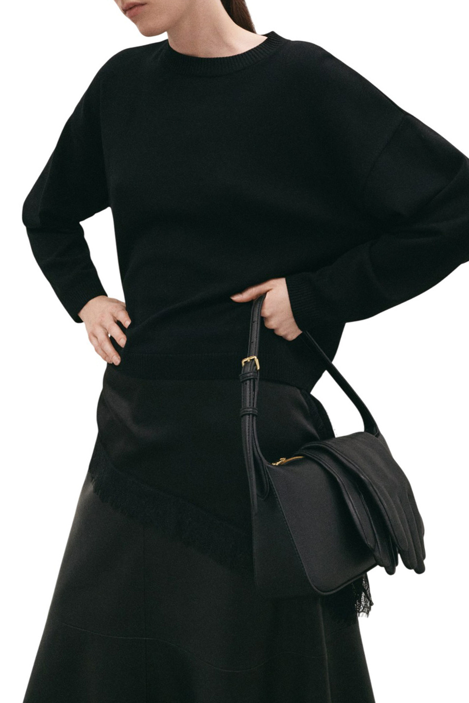 Женский Mango Джемпер WEBBY с кружевной отделкой (цвет ), артикул 27071534 | Фото 3