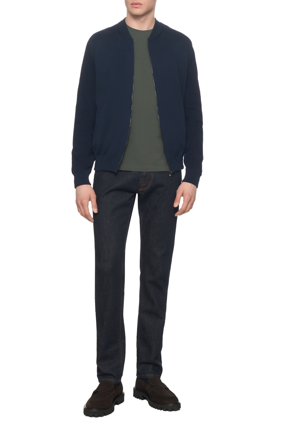 Мужской Corneliani Футболка из эластичного хлопка (цвет ), артикул 27G586-2725028 | Фото 3