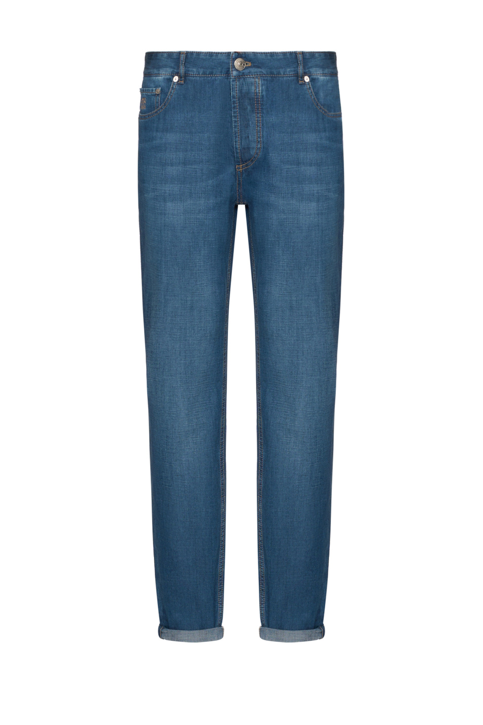 Мужской Brunello Cucinelli Джинсы однотонные (цвет ), артикул ME645B3210 | Фото 1