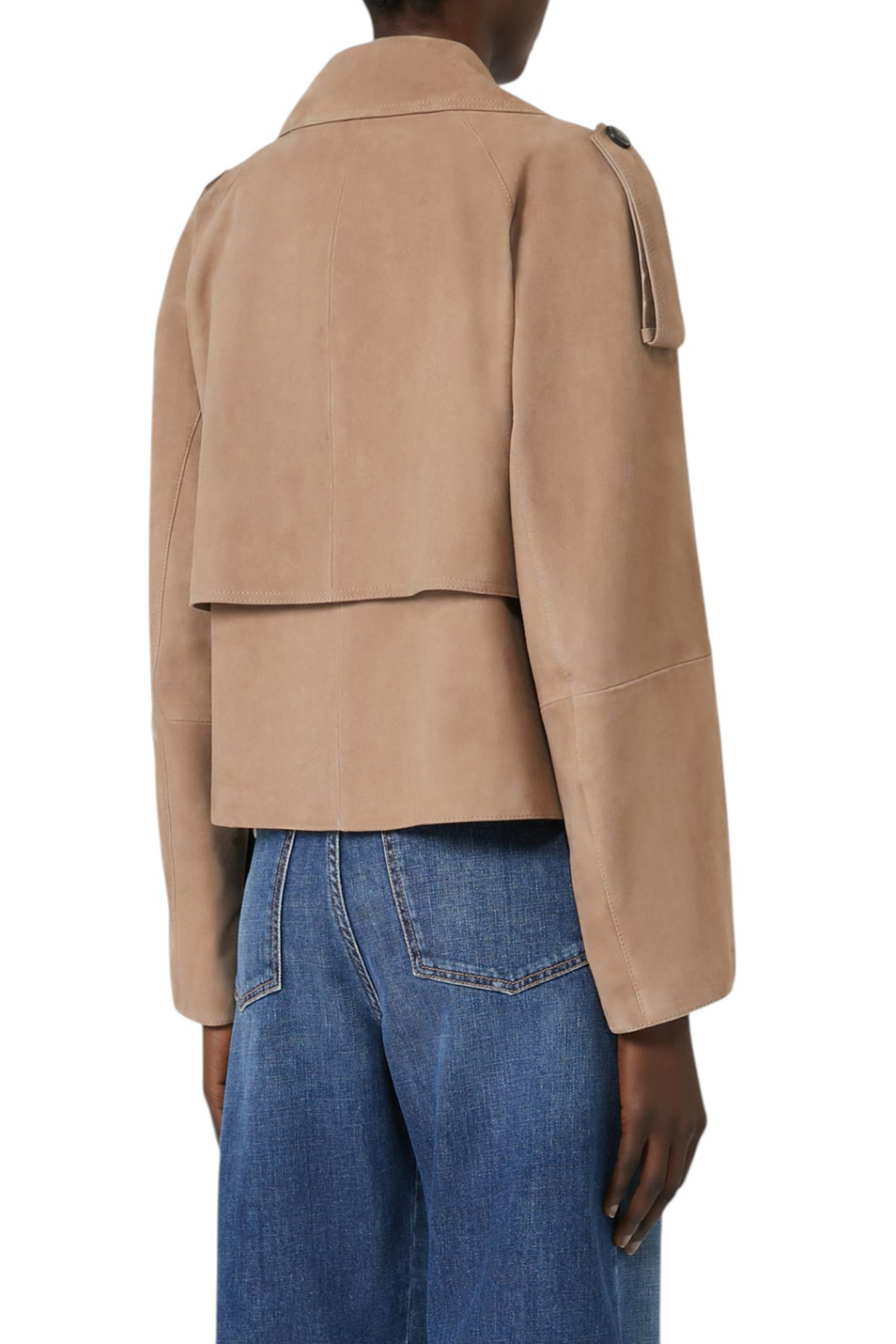 Женский Weekend Max Mara Тренч MAGA из натуральной замши (цвет ), артикул 2525446061 | Фото 4