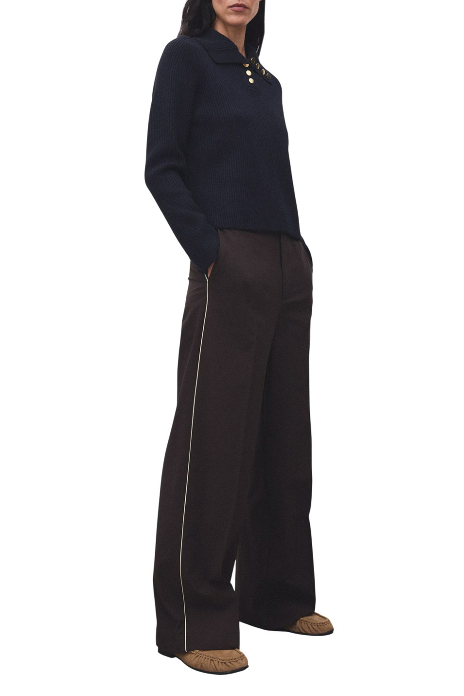 Джемпер поло BOTORI|Основной цвет:Синий Женский Mango Джемпер поло BOTORI (цвет ), артикул 17007786 | Фото 2