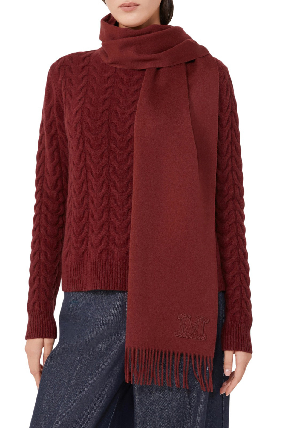 Женский Max Mara Шарф WSDALIA из кашемира (цвет ), артикул 2524546312 | Фото 3