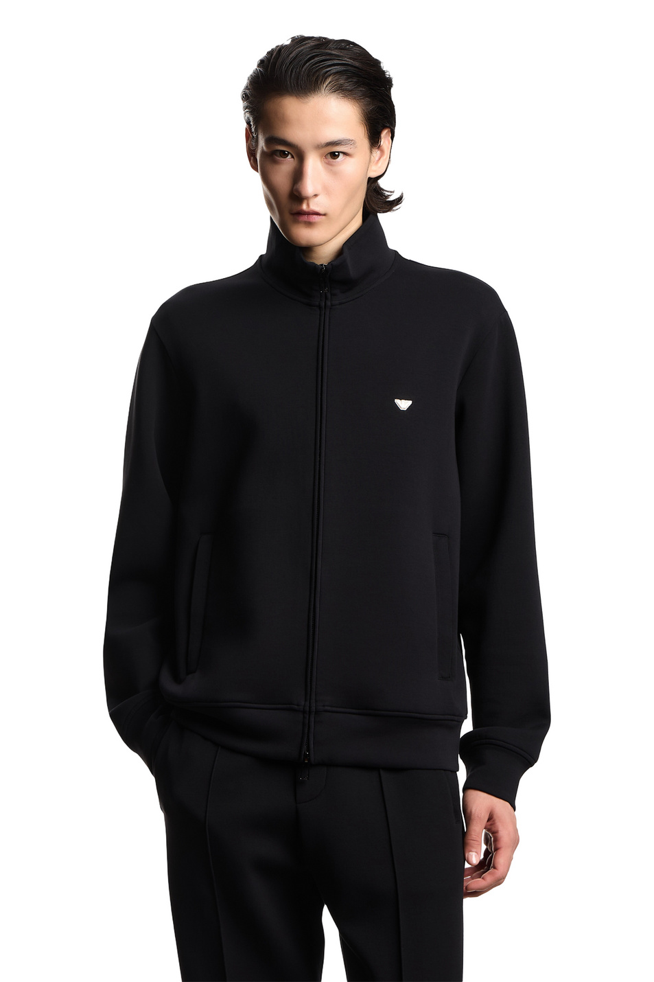 Толстовка с логотипом|Основной цвет:Черный Мужской Emporio Armani Толстовка с логотипом (цвет ), артикул EM004536-AF10013 | Фото 3