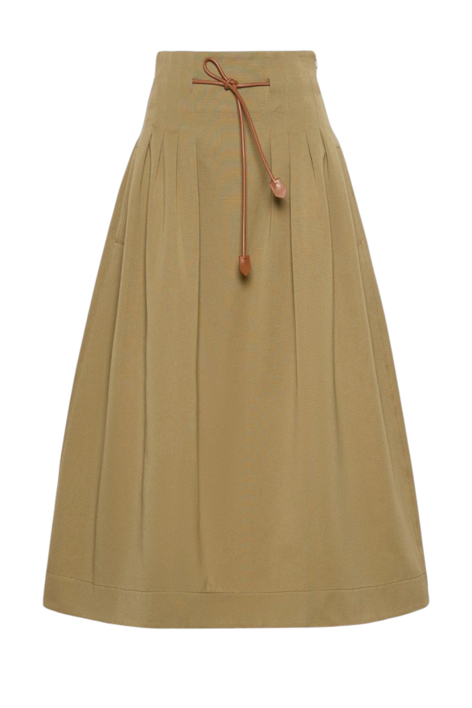 Юбка TEMPIO из хлопка|Основной цвет:Хаки Женский Max Mara Юбка TEMPIO из хлопка (цвет ), артикул 2621106051 | Фото 1