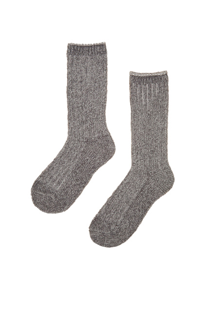 Однотонные мягкие носки|Основной цвет:Серый|Артикул:3612433 | Фото 1