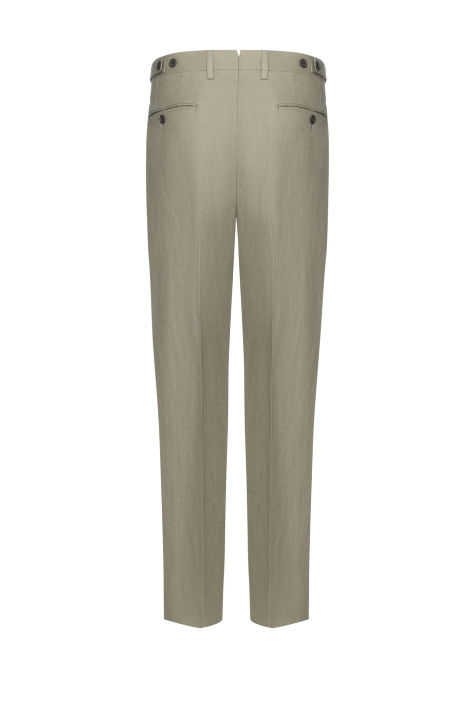Брюки из льна|Основной цвет:Хаки Мужской Corneliani Брюки из льна (цвет ), артикул 274552-2714326 | Фото 2