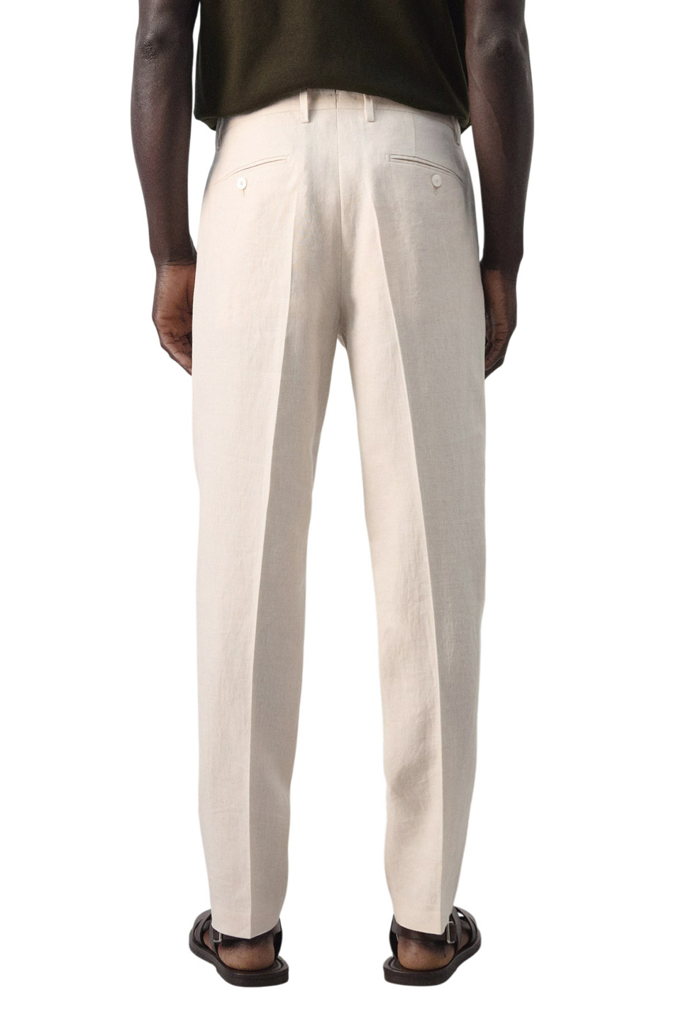 Мужской Mango Man Брюки AMALFI из льна (цвет ), артикул 27085929 | Фото 4