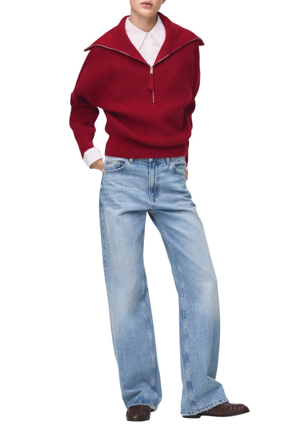 Женский Mango Свитер RIZIN с высоким воротником (цвет ), артикул 27031266 | Фото 2