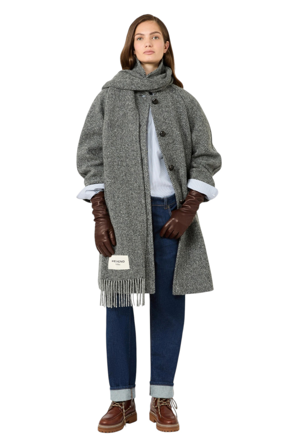 Рубашка COBALTO из хлопка|Основной цвет:Голубой Женский Weekend Max Mara Рубашка COBALTO из хлопка (цвет ), артикул 2625116032 | Фото 2