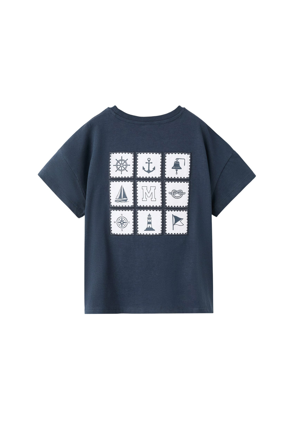 Девочкам Mango Kids Футболка STAMPS из хлопка (цвет ), артикул 27005165 | Фото 2