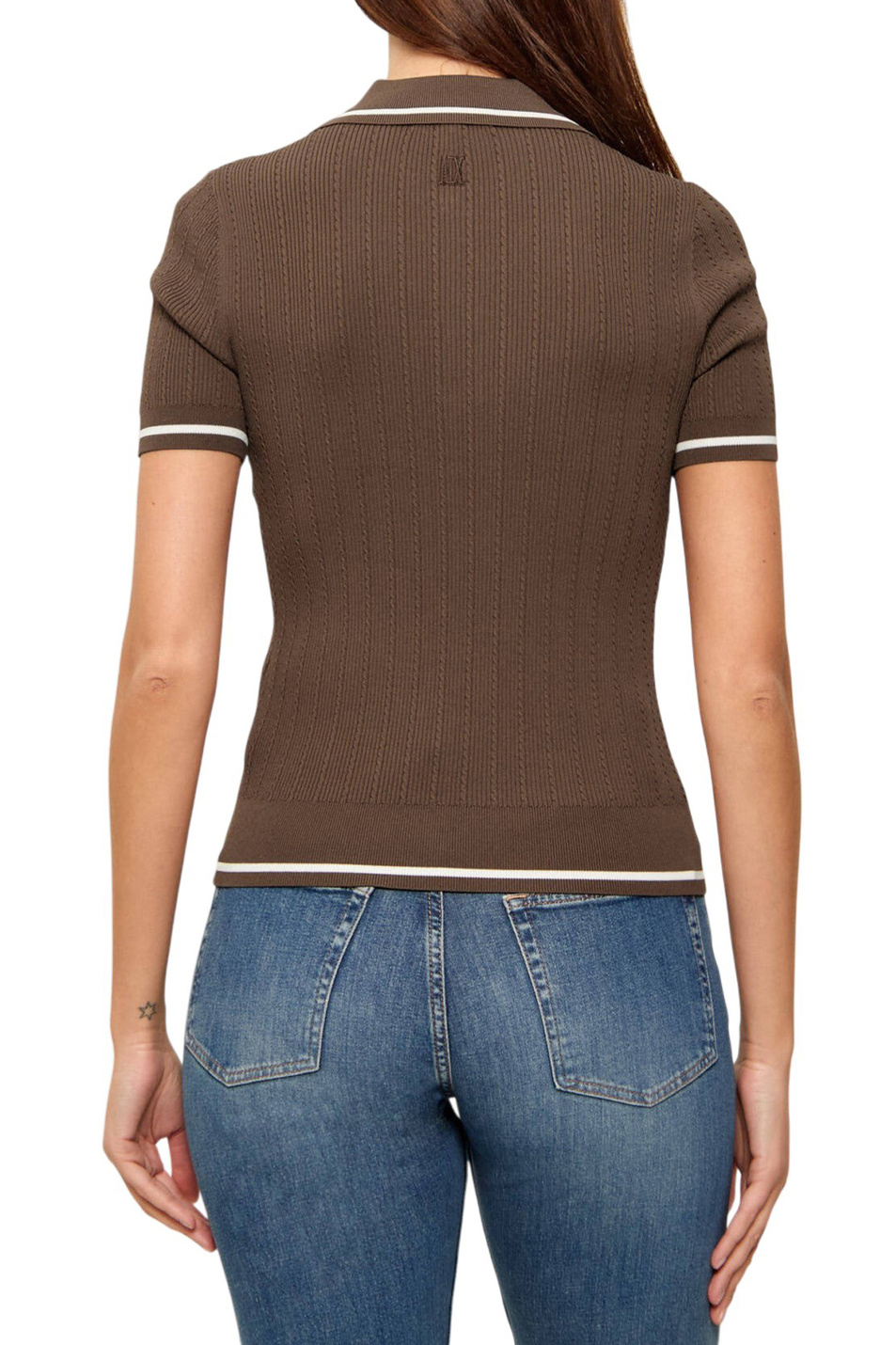 Женский Armani Exchange Поло с контрастными полосками (цвет ), артикул XW001897-AF10352 | Фото 5