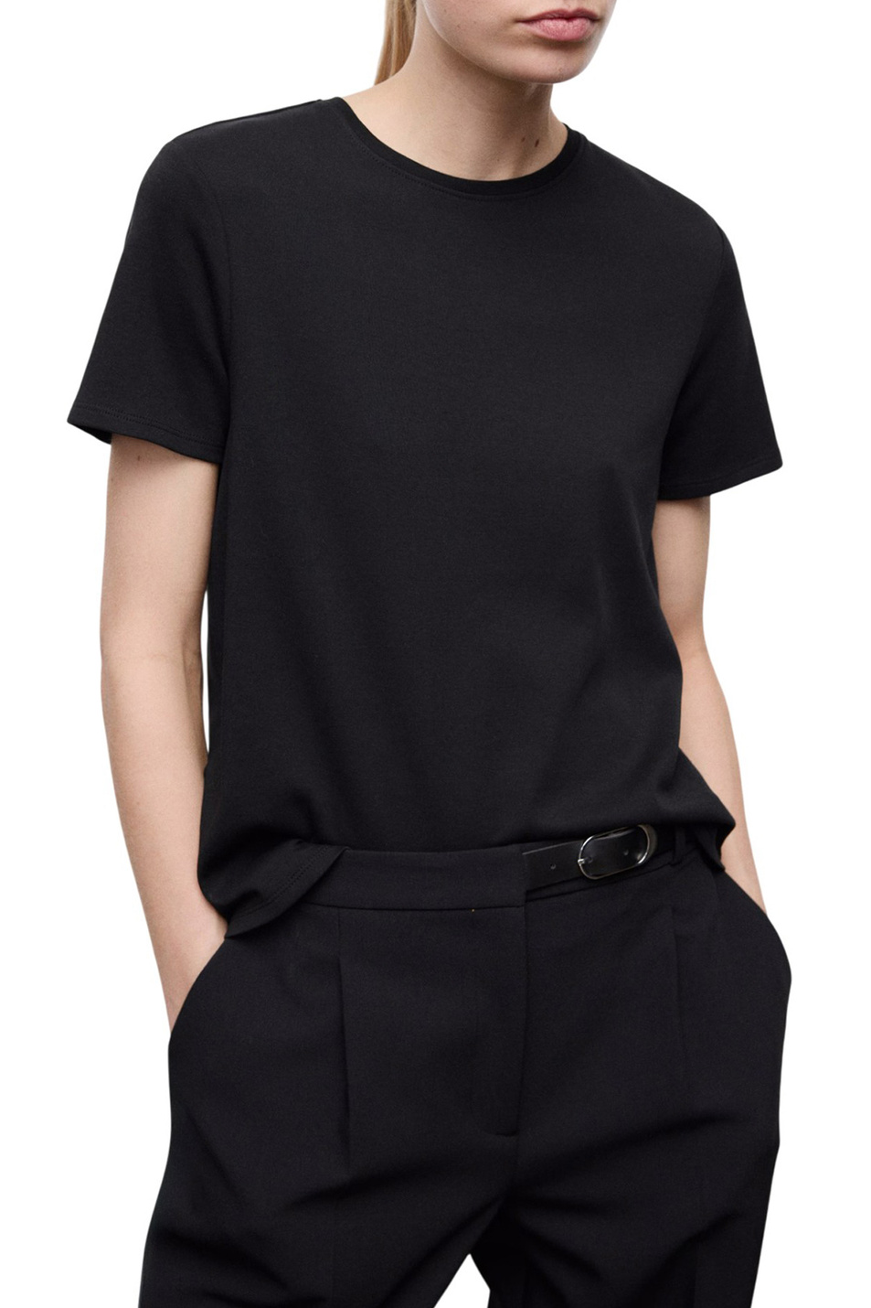 Женский Mango Футболка RITI из хлопка (цвет ), артикул 27063312 | Фото 3