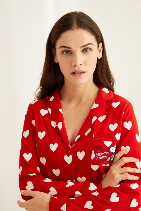 Women'secret Ночная рубашка из хлопка с сердечками и принтом «Снупи» (цвет ), артикул 3139778 | Фото 4