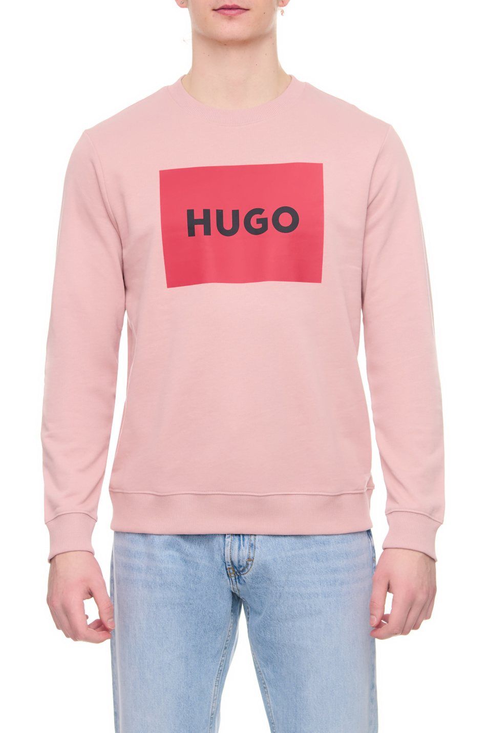 Мужской HUGO Свитшот с контрастным логотипом (цвет ), артикул 50467944 | Фото 1