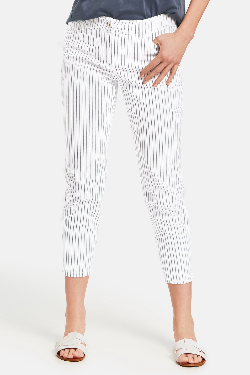 Женский Gerry Weber Брюки из смесового хлопка (цвет ), артикул 222133-67918-Best4me 7/8 | Фото 1