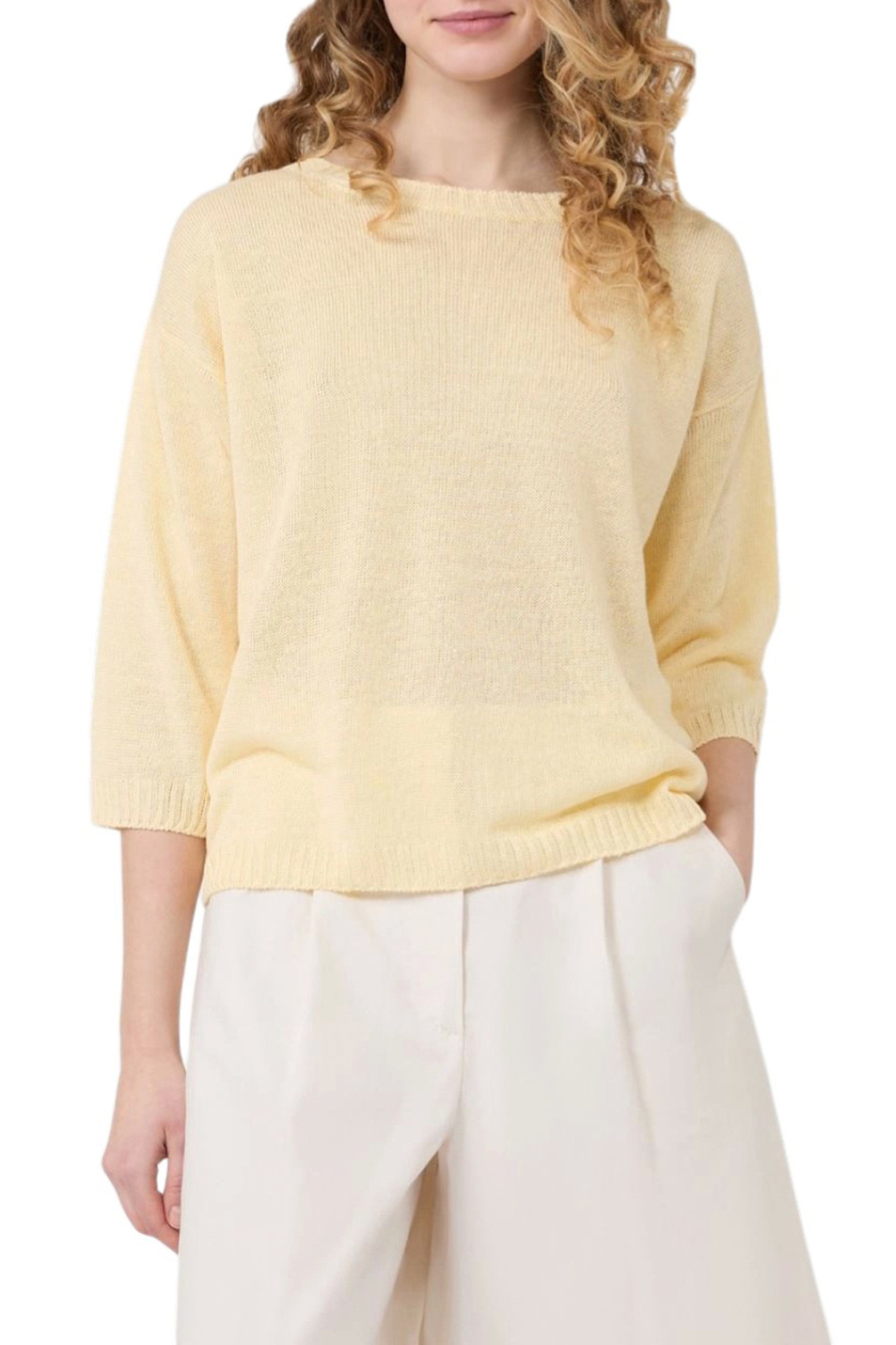 Женский Weekend Max Mara Джемпер CANNONE из льна (цвет ), артикул 2615361052 | Фото 3