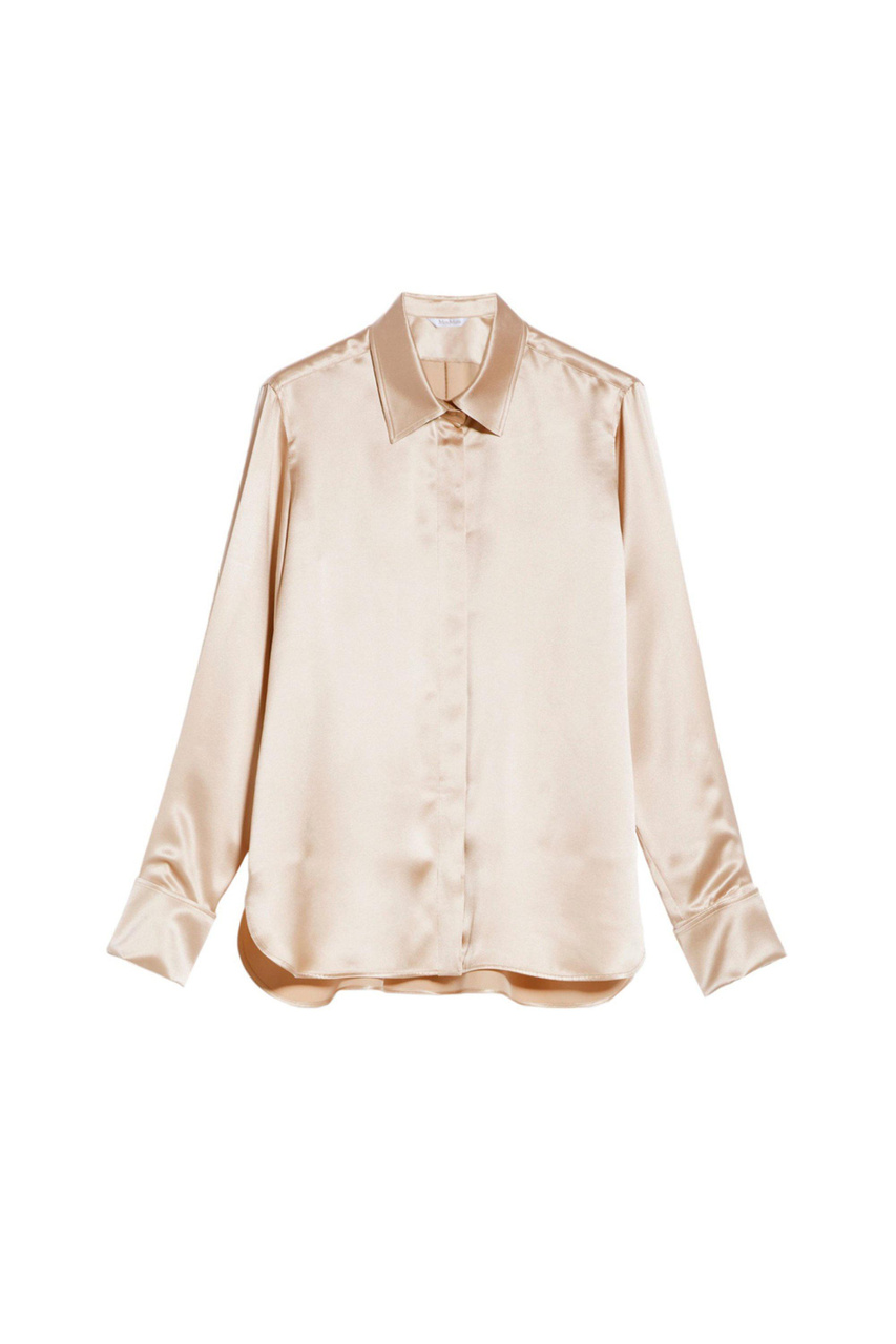 Блузка AIELLO из натурального шелка|Основной цвет:Пудровый|Артикул:2311160533 | Фото 1