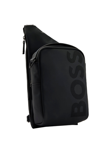 Рюкзак с перфорированным логотипом|Основной цвет:Черный|Артикул:50475105 | Фото 2
