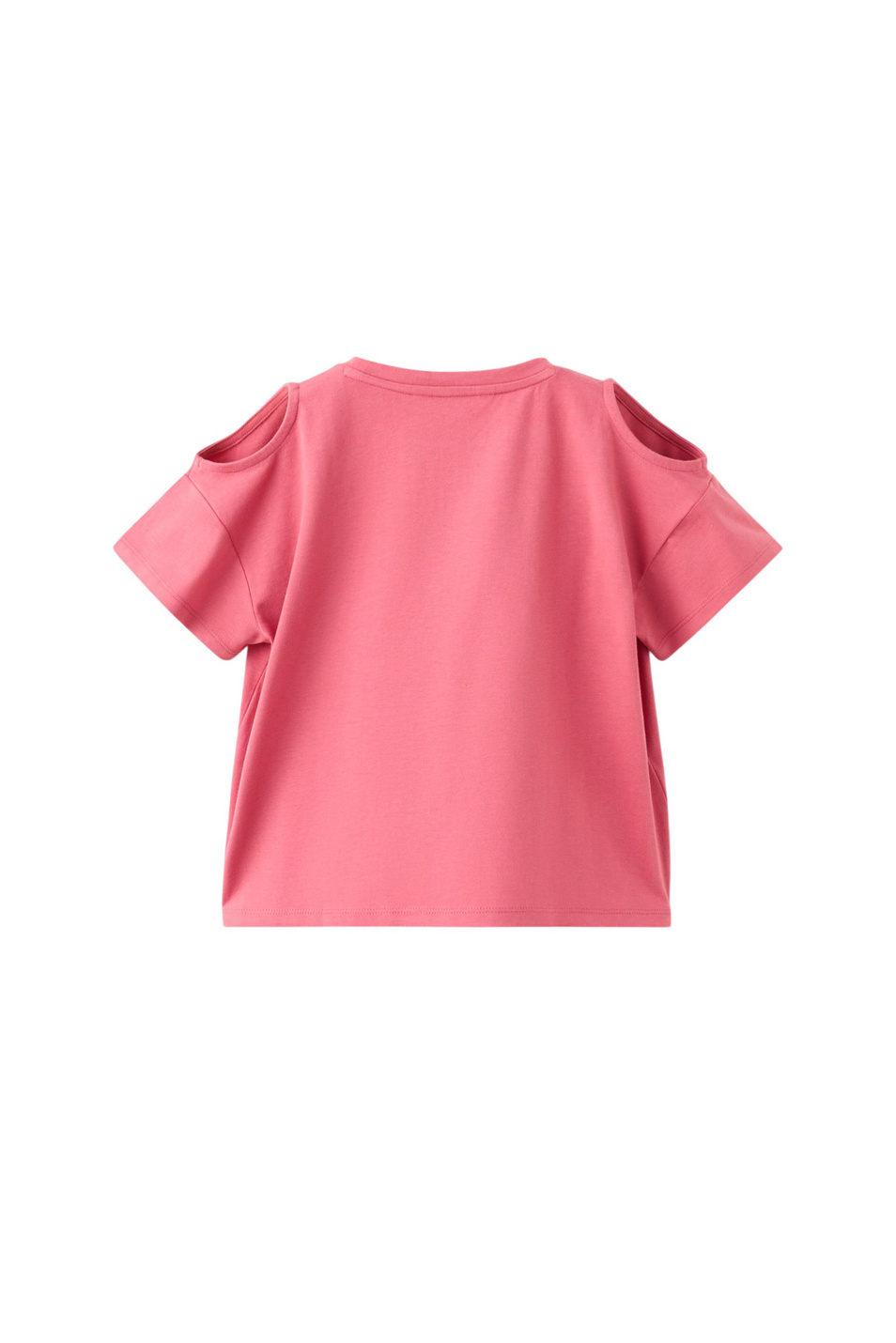 Девочкам Mango Kids Футболка CUTOUT из хлопка (цвет ), артикул 27096734 | Фото 2