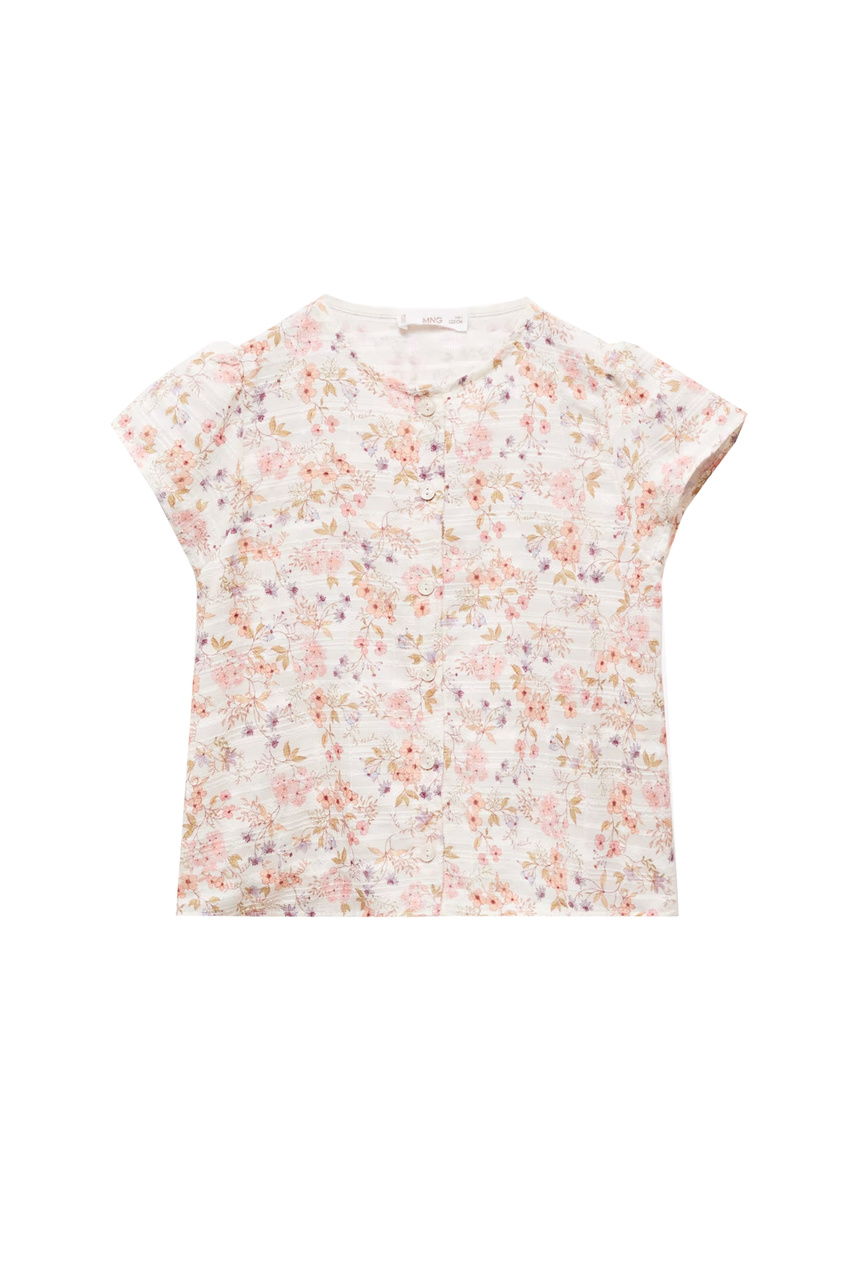 Блузка ROSY с цветочным принтом|Основной цвет:Разноцветный|Артикул:67076051 | Фото 1