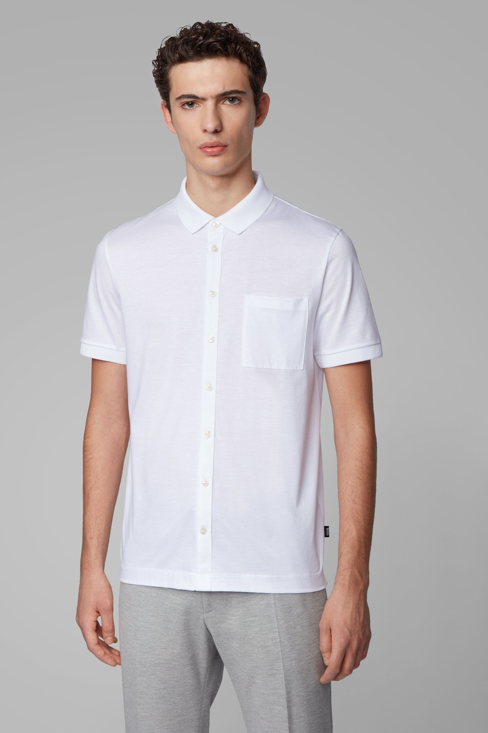BOSS Рубашка Puno из мерсеризованного хлопка (цвет ), артикул 50423901 | Фото 4