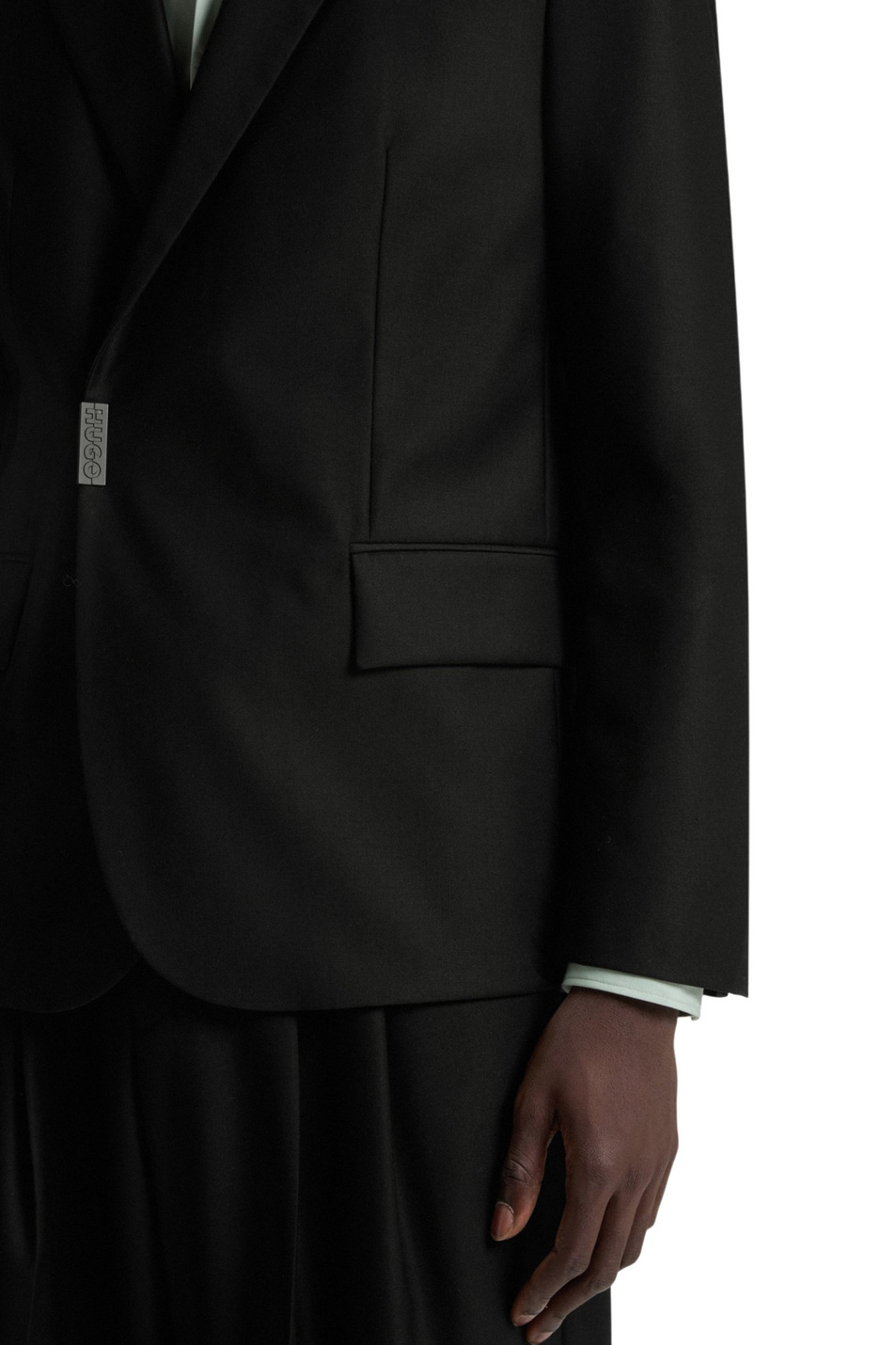 Пиджак Hans из смесовой шерсти|Основной цвет:Черный Мужской HUGO Пиджак Hans из смесовой шерсти (цвет ), артикул 50549053 | Фото 5