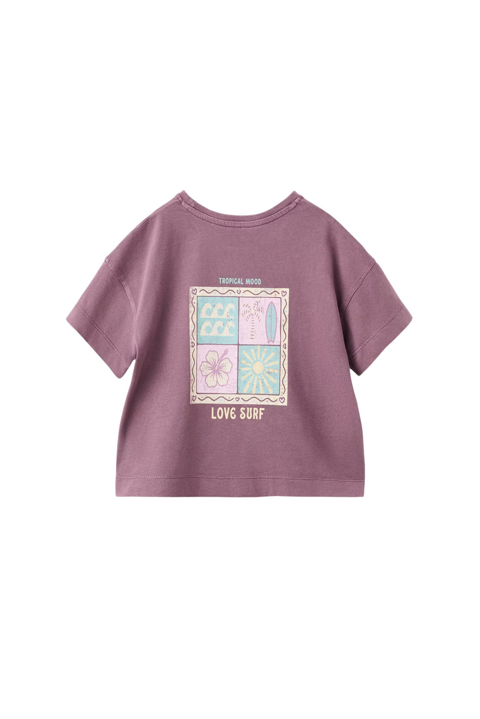 Девочкам Mango Kids Футболка MOOD с принтом (цвет ), артикул 27028277 | Фото 2