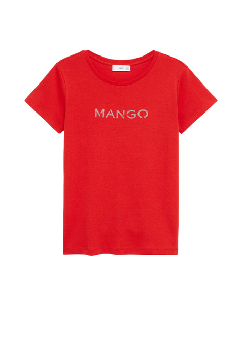 Mango Футболка из органического хлопка с логотипом ( цвет), артикул 87000551 | Фото 1