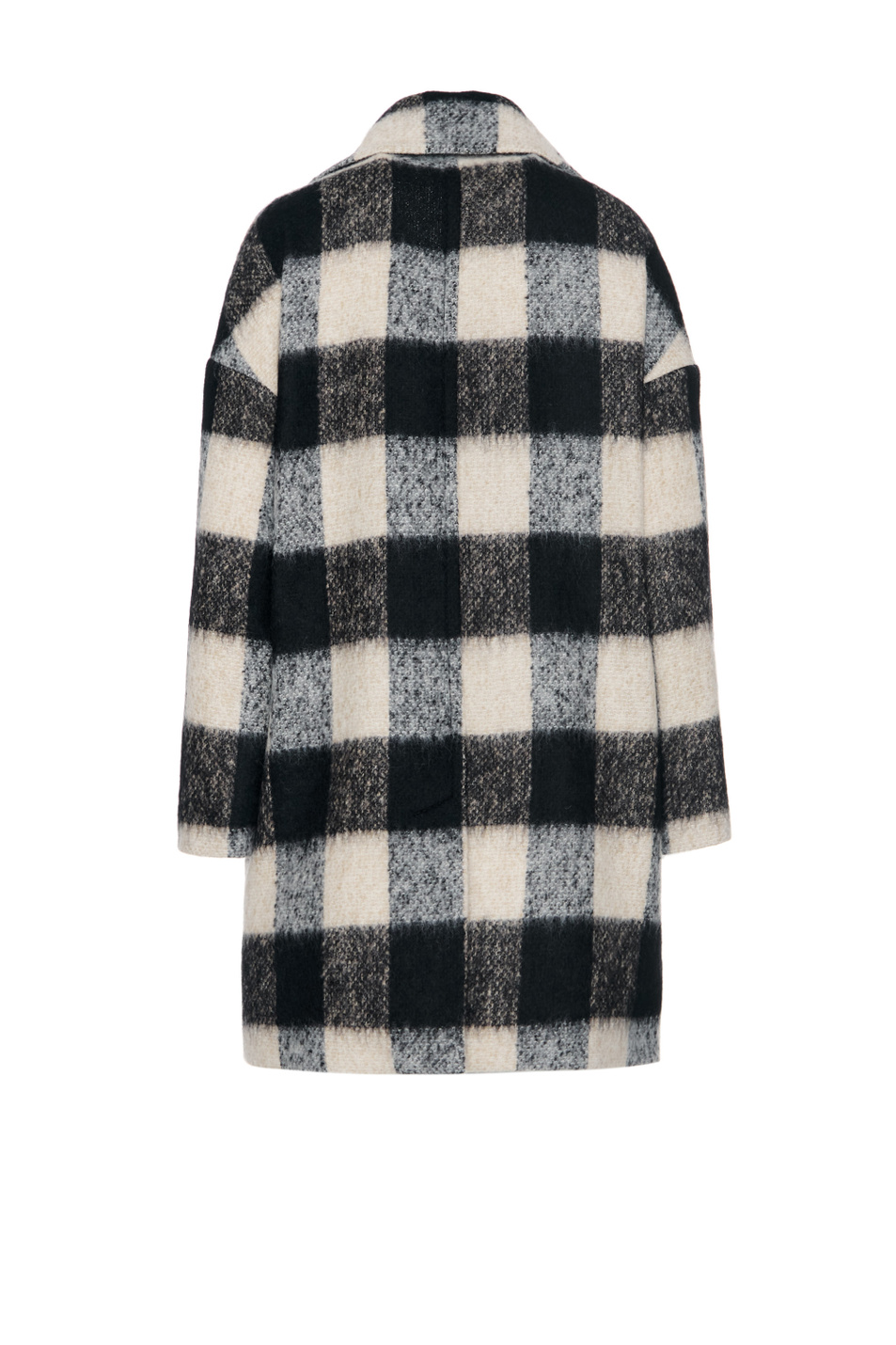 Женский Red Valentino Двубортное пальто оверсайз из смесовой шерсти в клетку (цвет ), артикул 1R3CAF056HR | Фото 2