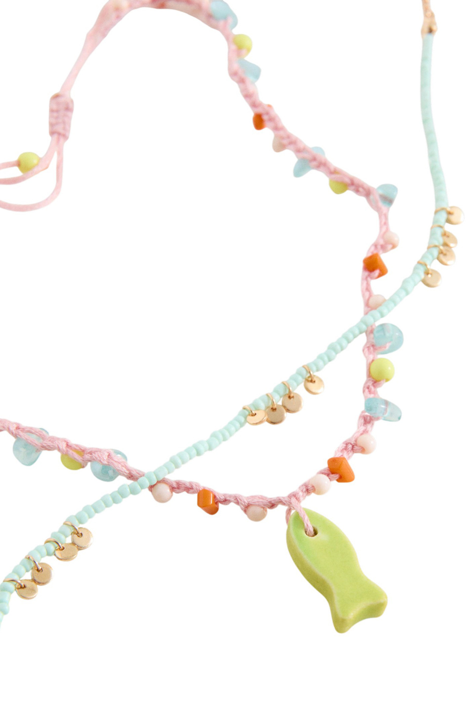 Девочкам Mango Kids Ожерелье SOFT в комплекте из 2 шт (цвет ), артикул 27014785 | Фото 2