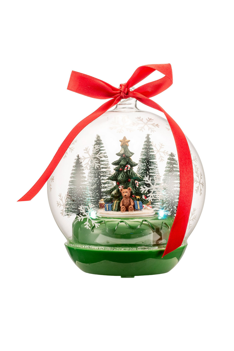 Не имеет пола Fitz and Floyd Фигурка музыкальная "Шар: Мишка и новогодняя ель", 13 x 16 см (цвет ), артикул 1025454 | Фото 1