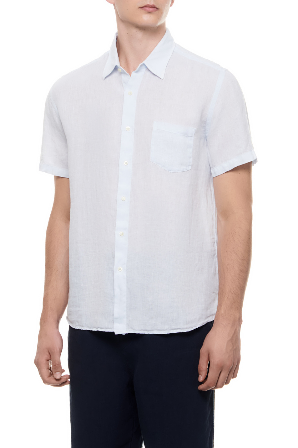 Мужской 120% Lino Рубашка из чистого льна (цвет ), артикул 31ALIM13680000115 | Фото 1