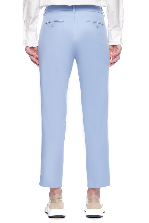 Weekend Max Mara Укороченные брюки VITE из эластичного хлопка ( цвет), артикул 51310317 | Фото 4