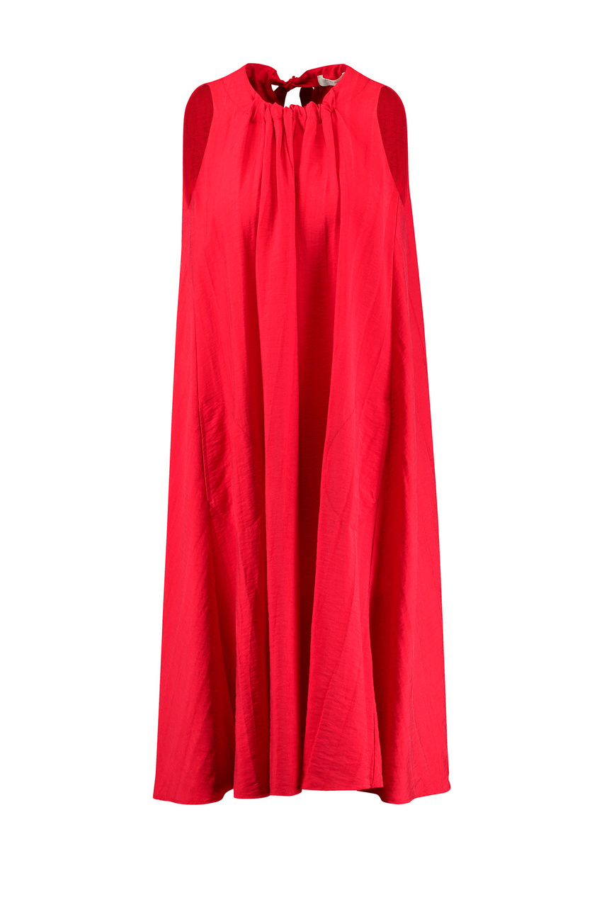 Платье из смесовой вискозы|Основной цвет:Красный|Артикул:380064-31354 | Фото 1