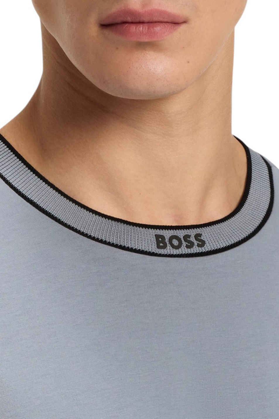 Мужской BOSS Футболка Tee с эластичной горловиной (цвет ), артикул 50552029 | Фото 5