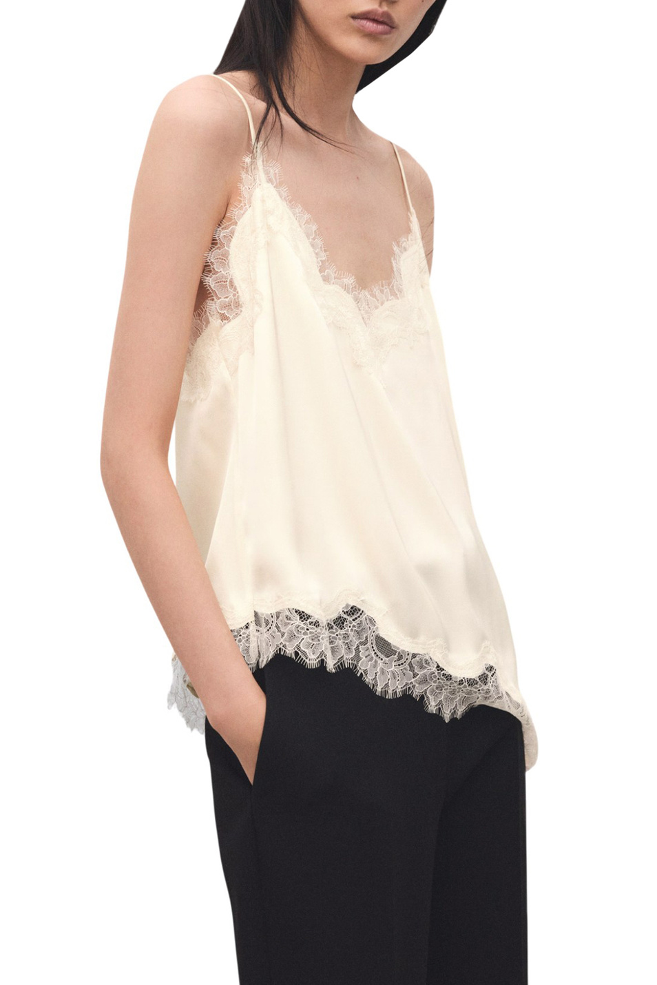 Женский Mango Топ TITY с кружевом (цвет ), артикул 27074089 | Фото 3