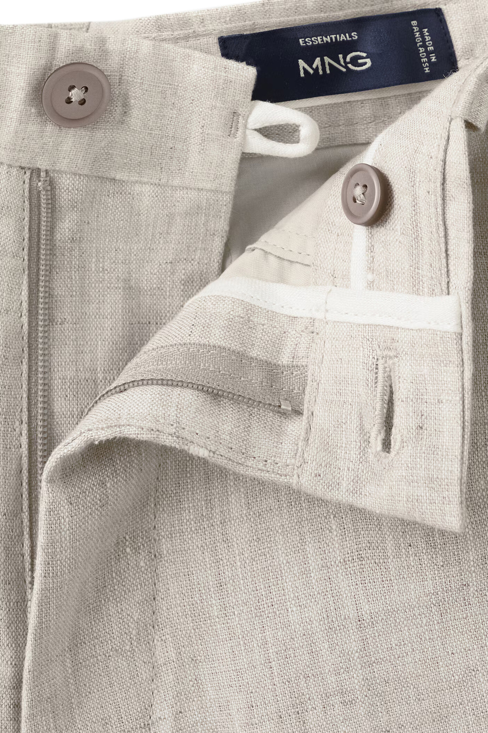 Мужской Mango Man Шорты CARP однотонные (цвет ), артикул 27066709 | Фото 5