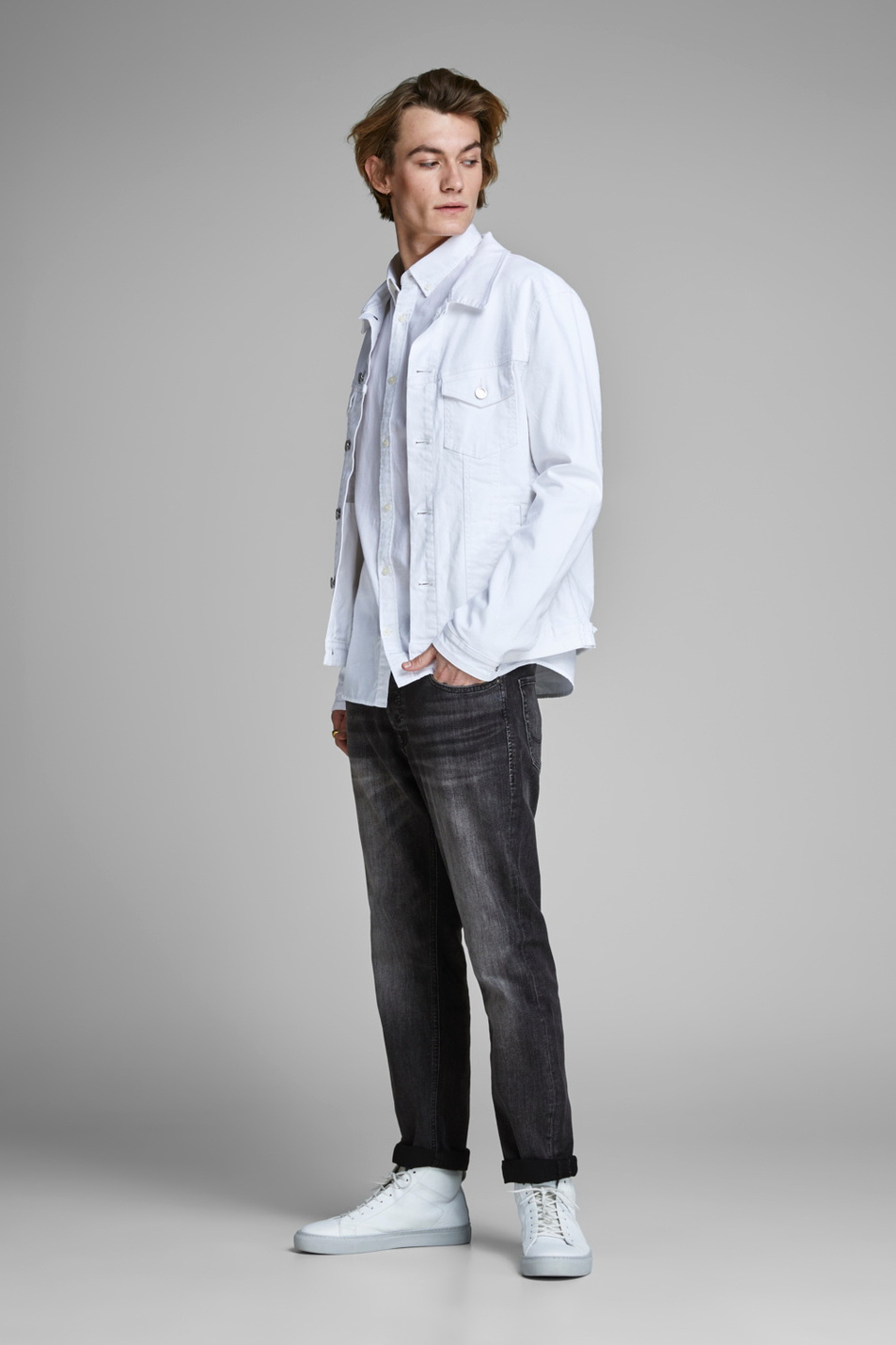 Мужской Jack & Jones Джинсы Mike Comfort fit (цвет ), артикул 12148925 | Фото 3