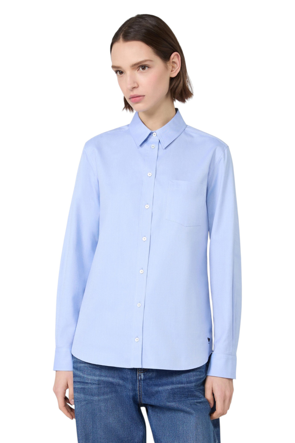 Женский Weekend Max Mara Рубашка COBALTO из хлопка (цвет ), артикул 2625116032 | Фото 3
