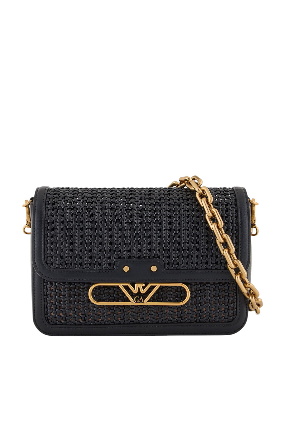 Женский Emporio Armani Сумка через плечо с металлическим логотипом (цвет ), артикул EW001922-AF15873 | Фото 1