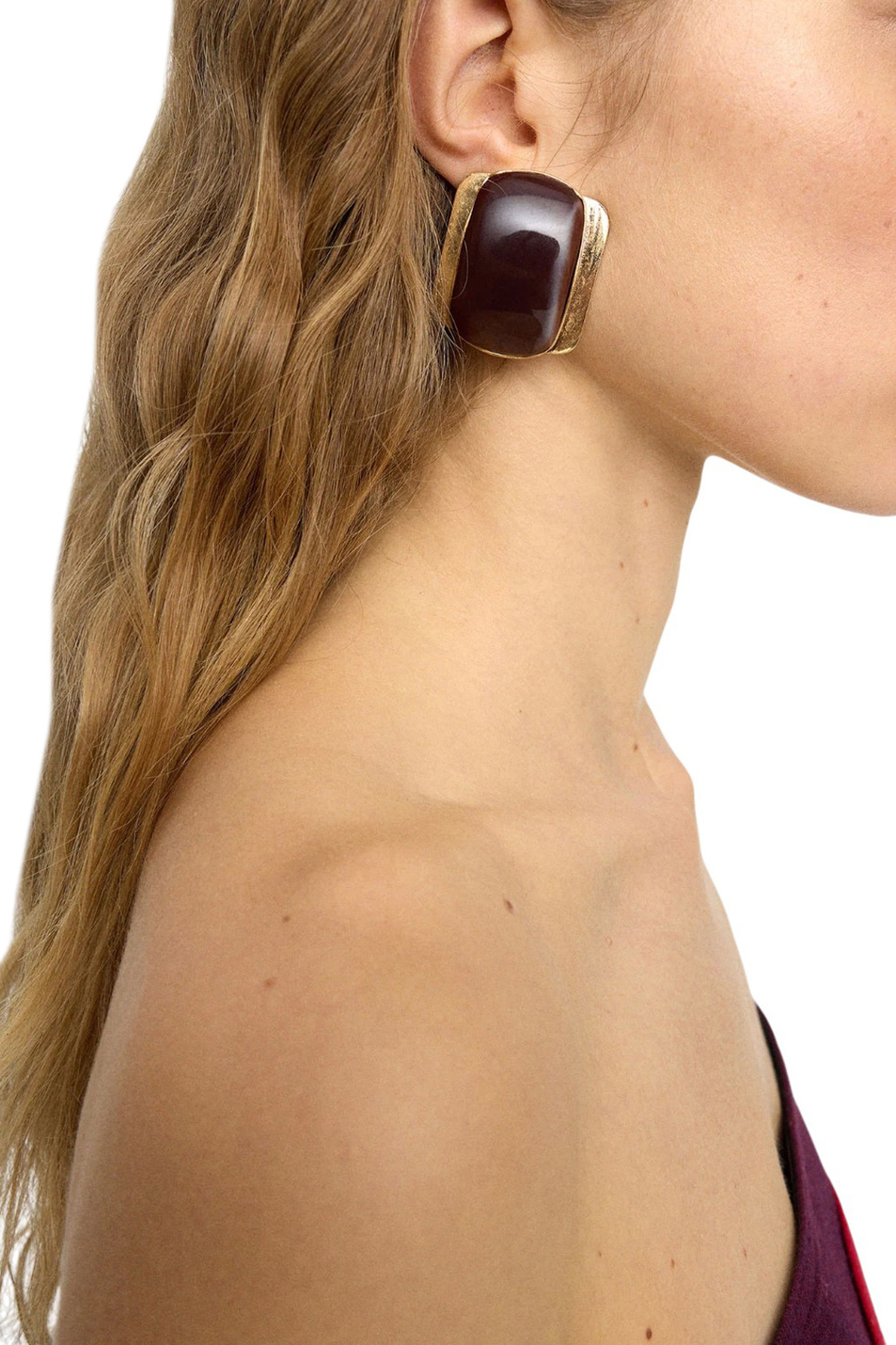 Серьги со смолой|Основной цвет:Коричневый Женский Parfois Серьги со смолой (цвет ), артикул 220337 | Фото 4