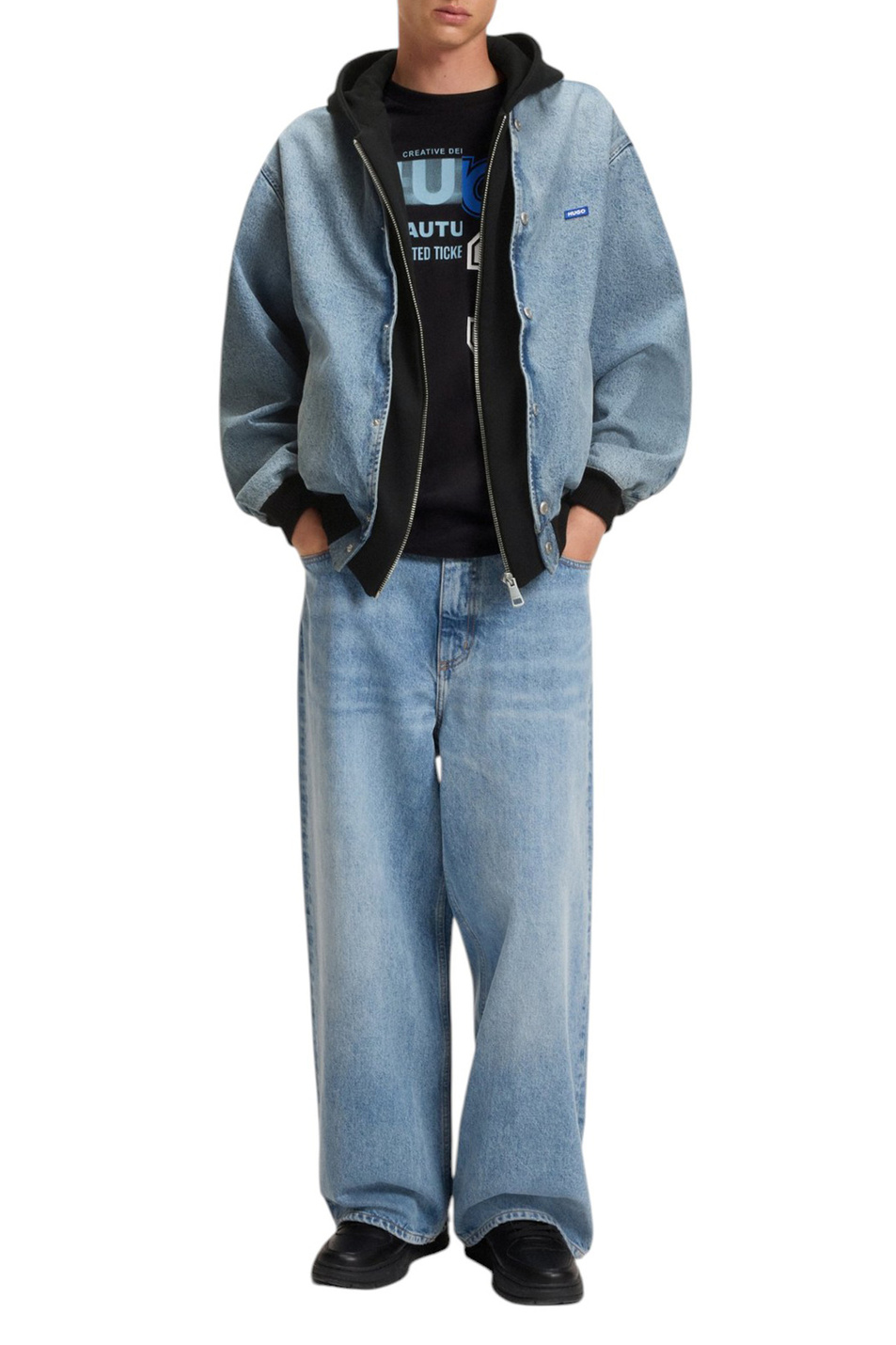 Мужской HUGO Куртка Enjo джинсовая (цвет ), артикул 50541735 | Фото 2