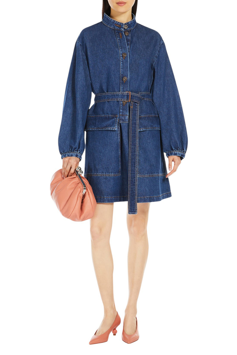 Женский Weekend Max Mara Клатч CUBICO из натуральной кожи (цвет ), артикул 2515511024 | Фото 7