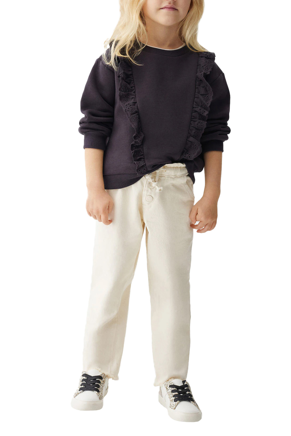 Девочкам Mango Kids Толстовка LISA с оборками (цвет ), артикул 47072538 | Фото 3