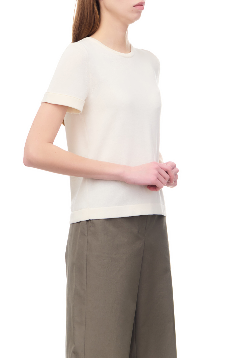 Женский Max Mara Футболка LIMONE из натурального хлопка (цвет ), артикул 2313611132 | Фото 5