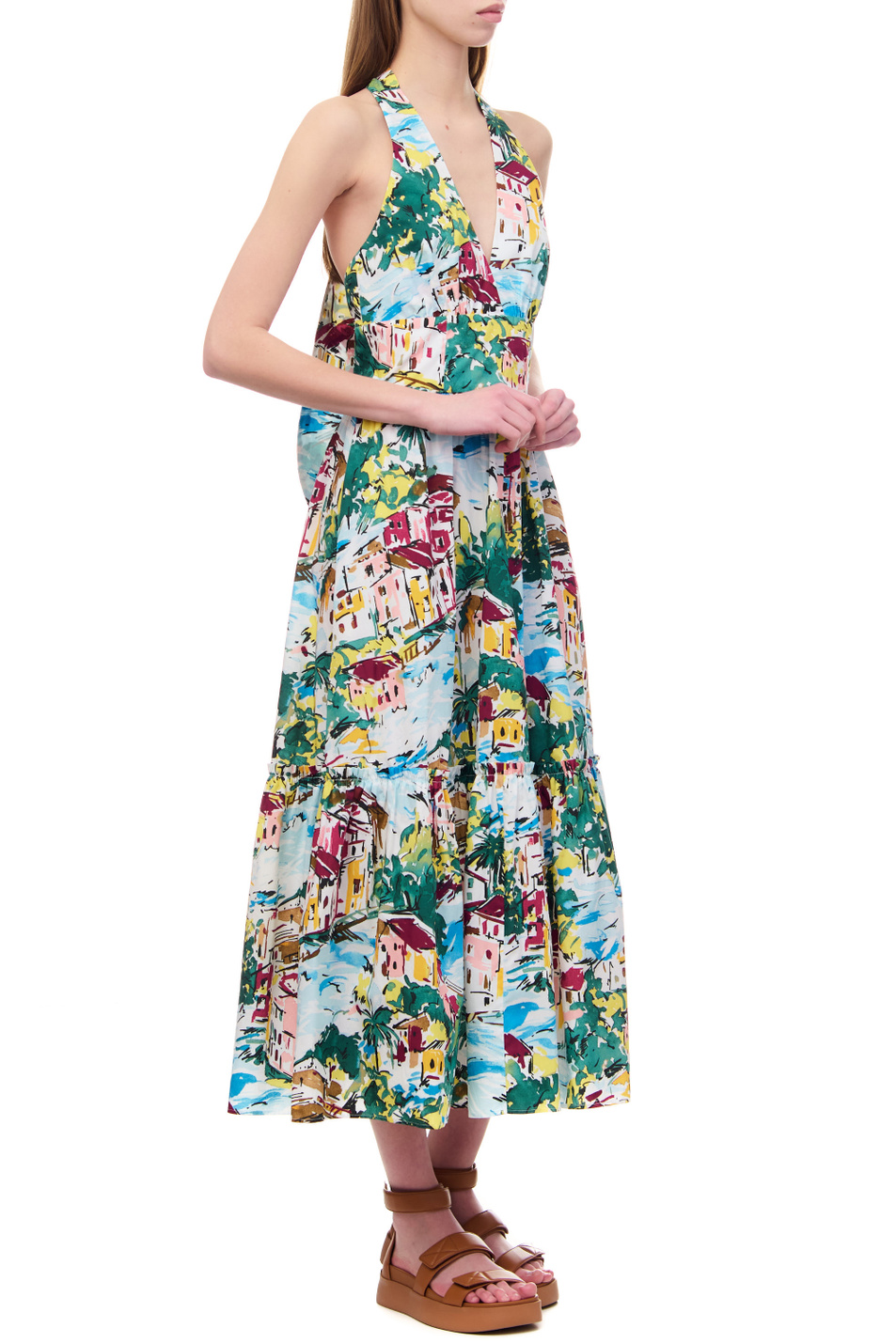 Женский MAX&Co. Платье RISTORO с принтом (цвет ), артикул 72212123 | Фото 4
