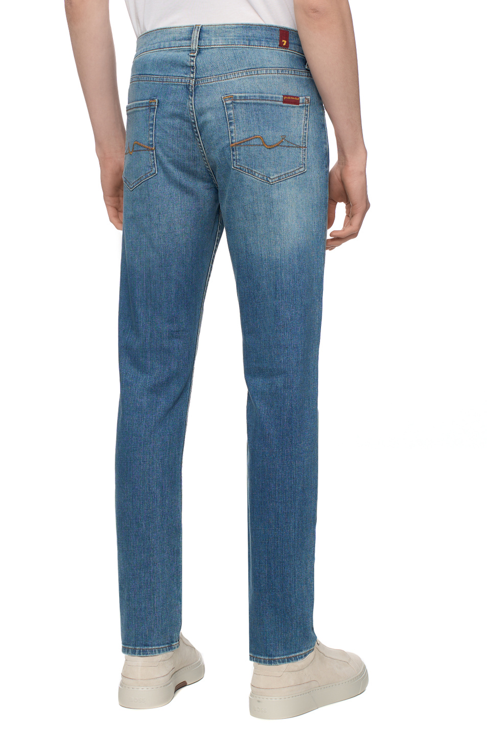 Мужской 7 for all Mankind Джинсы из эластичного хлопка (цвет ), артикул JSMXC120CL | Фото 5