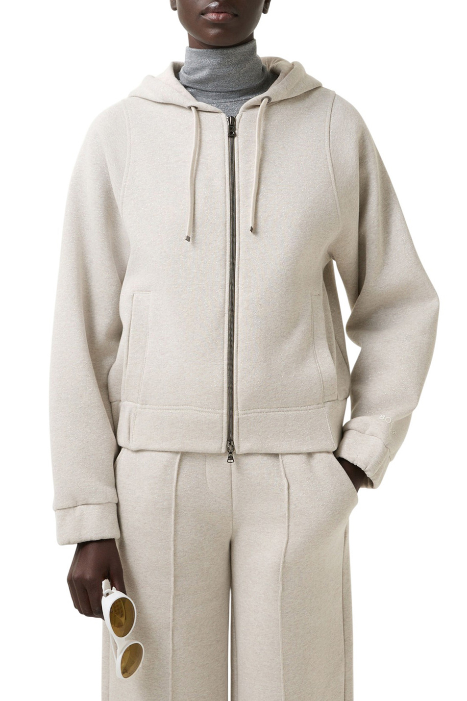 Толстовка TALLI-1 из смесового хлопка|Основной цвет:Бежевый Женский Bogner Толстовка TALLI-1 из смесового хлопка (цвет ), артикул 86079466 | Фото 4