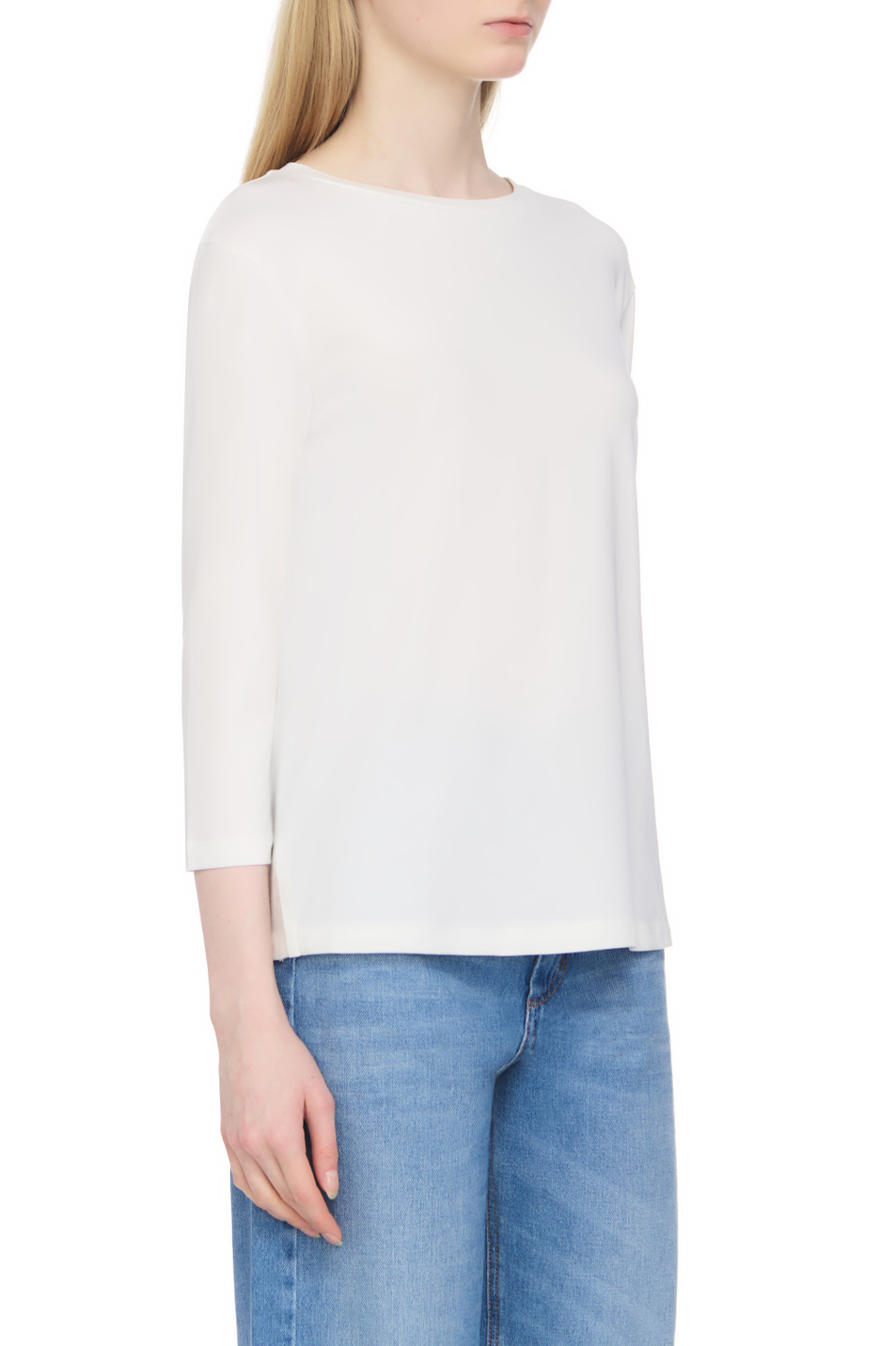 Женский Weekend Max Mara Лонгслив MULTIA из смесового хлопка (цвет ), артикул 2359460439 | Фото 3